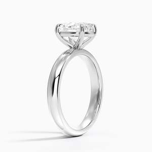 Luxury Perfect Solitaire <b>Ring</b> <b>Crafted</b> in Genuine 14K Yellow Gold - Product Image 4