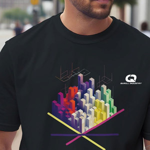 T-shirt pour homme en coton respirant fabriqué en usine, col rond, manches courtes, vêtements décontractés quotidiens, séchage rapide, respectueux de l'environnement - Product Image 6