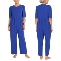 Combinaison adaptative pour femmes âgées ayant des besoins spéciaux, pantalon long anti-déchirure pour les patients atteints de la maladie d'Alzheimer et de la démence, à porter au quotidien