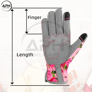 Meilleur Prix Nouveauté Gants de Jardinage Imprimés Floraux pour Femmes, Paume Douce, Poignet Élastique, pour Plantation en Extérieur - Product Image 3