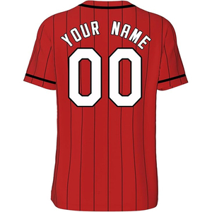 เสื้อเบสบอลคุณภาพสูง 100% โพลีเอสเตอร์ คอวี แขนครึ่งตัว แห้งเร็ว ระบายอากาศได้ดี สำหรับผู้ใหญ่ทุกเพศ  รับผลิตแบรนด์ตามสั่ง - Product Image 4