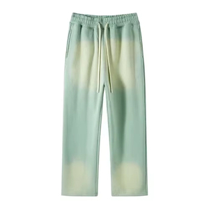 New Custom Logo Print and design Flare Sweatpants 100% Cotton Sweat <b>Pants</b> Vintage Acid Wash Flare Sweatpants Men <b>Summer</b> Jogger - Product Image 1