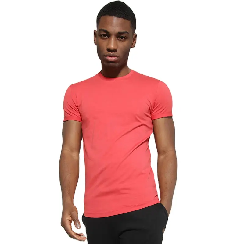 Mannen Core Spier Fit T-shirt Goji Berry Red Mannen Kleding Custom Streetwear Hiphop T-shirt Mannen Zware 220 Katoen oversize Tshirt