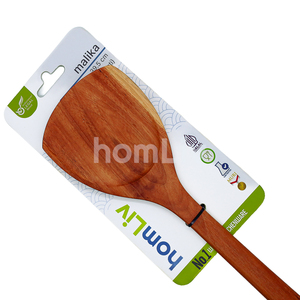 Natural Teak Wood Spatula Sustainable Food Safe No Paint and Varnish Halal Customized Kitchen Sustainable Material Teak Wooden - Product Image 3