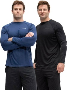 Camiseta de compresión Rash Guard para hombre, ropa deportiva de secado rápido para entrenamiento físico, correr, hacer ejercicio y una vida activa. - Product Image 2