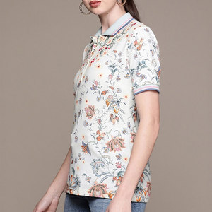 Chemise polo à manches courtes respirante pour l'été, nouvelle conception, impression par sublimation personnalisée, polyester. - Product Image 3