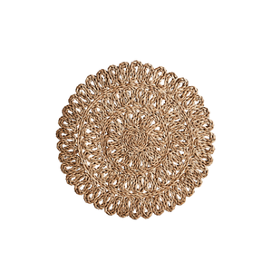 Premium Natural Seagrass <b>Placemats</b> - Round Woven Table Mats Handmade Wicker Charger Plates for Boho Dining Decor - Product Image 2