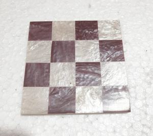 Checkered Design Resin Inlay Table Mat Coasters <b>Set</b> of 4 Stylish Handmade Drink Coasters for Dining Table and Home Bar Decor - Product Image 5