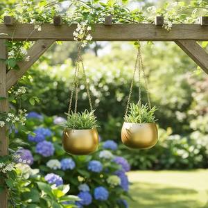 Porte-plante suspendu décoratif en macramé, pot de fleurs pour intérieur et extérieur, panier élégant pour la maison, le jardin et le balcon - Product Image 2