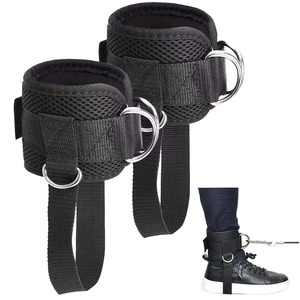 Bandes de maintien pour poignets en nylon avec anneaux métalliques, équipement de fitness durable pour l'entraînement musculaire et les exercices de force, pour tous les âges - Product Image 2