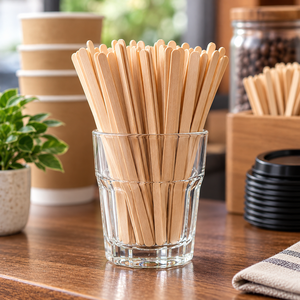 EcoRev Modèle ECO47 Bâtonnets à mélanger en bambou au design moderne, 1000 pièces, plats, écologiques, pour café et thé, usage professionnel, origine Delhi - Product Image 2