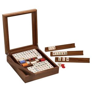 Jeu de tuiles de Mahjong en bois - Ensemble de jeu rectangulaire fait main de haute qualité et respectueux de l'environnement pour un anniversaire de mariage |   Prix de gros d'usine - Product Image 2