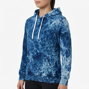 Sudadera con Capucha Tie Dye para Mujer, Lavado Ácido, Casual, Manga Larga, Holgada, para Otoño e Invierno - Product Image 1