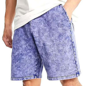 Pantalones Cortos de Verano Vintage con Lavado Ácido, Ecológicos y Transpirables, para Hombre y Mujer, Estilo Urbano Informal, 100% Algodón, Cierre con Cordón, 220g - Product Image 1