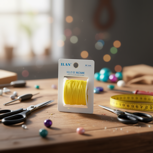 Corda per Macramè Iln 1mm Gialla Circa 100m per Lavori Artigianali - Product Image 3