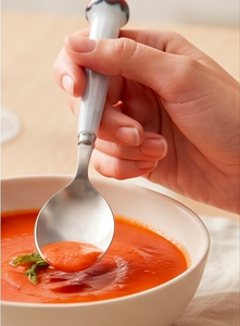 Juego de cubiertos modernos de acero inoxidable con diseño elegante, perfecto para cenas de lujo y utensilios de cocina con estilo para hoteles. - Product Image 3