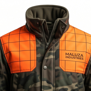 Veste de chasse softshell personnalisée OEM pour homme, imperméable, respirante, coupe-vent, en nylon imprimé, polaire d'été, camouflage silencieux, pour l'extérieur - Product Image 1