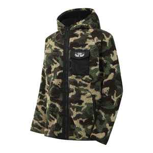 เสื้อแจ็คเก็ตฟลีซลายพรางสำหรับผู้ชาย ลดราคา เสื้อแจ็คเก็ตสำหรับเล่นกีฬากลางแจ้ง  เสื้อแจ็คเก็ตขนเป็ด  สามารถปรับแต่งโลโก้สโมสรได้ - Product Image 4