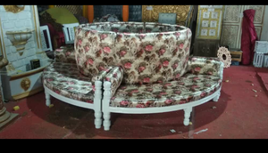 Canapé de restaurant rond personnalisé et ajustable, style moderne rétro, pour salle à manger, chambre, hôtel, salle de sport, hôpital, centre commercial - Product Image 6