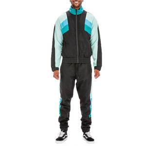 Wholesale Windbreaker Tracksuits <b>Zip</b>-<b>Up</b> <b>Jacket</b> with Durable Trousers Outdoor Windbreaker Sets - Product Image 1