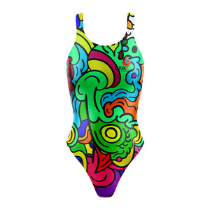 Traje de Baño Profesional Sublimado de Una Pieza para Mujer, Transpirable, para Playa, de Alto Rendimiento, OEM - Product Image 5