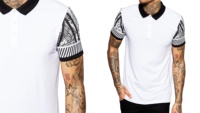 Chemise d'été décontractée à manches courtes pour homme, infroissable, respirante, personnalisable avec logo de marque, impression sérigraphique, tissu tricoté