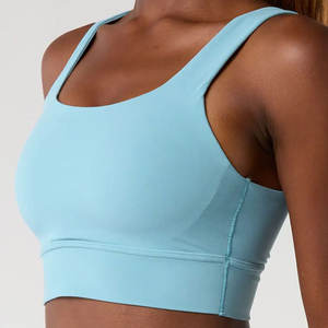 Sujetador Deportivo de Primera Calidad para Gimnasio, Sujetador Deportivo para Mujer con Soporte Alto, Diseño de Logotipo Personalizado, Sin Costuras, Elástico, para Entrenamiento - Product Image 6