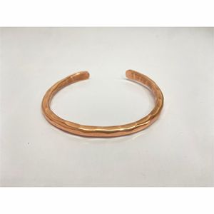 Pulsera de Cobre Puro Sólido al por Mayor con Acabado Martillado, Brazalete Ajustable Liso Unisex, Joyería Magnética Terapéutica Curativa - Product Image 6
