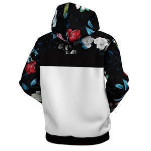 Sudadera con Capucha y Paneles Florales para Hombre, Estilo Casual, para Invierno - Product Image 3