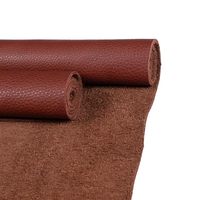 Feuille de cuir de vachette véritable, grain gaufré, suédée, épaisseur 1,2-1,4 mm, pour usage en mobilier