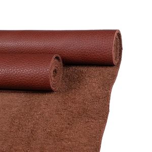 Feuille de cuir de vachette véritable, grain gaufré, suédée, épaisseur 1,2-1,4 mm, pour usage en mobilier - Product Image 1