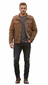 บริการผลิตเสื้อแจ็คเก็ตหนังสไตล์ฮิปฮอป วินเทจ แฟชั่นสำหรับฤดูหนาว ขี่มอเตอร์ไซค์ ซาฟารี  แบบ OEM จากโรงงานโดยตรง - Product Image 5