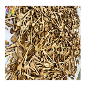 Cuillère à thé classique en acier inoxydable écologique de bonne qualité à bas prix, cuillère en bois naturel, cuillère en bois de taille moyenne - Product Image 6