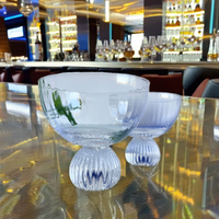 Verres à cocktail et à vin sans pied modernes en gros, personnalisables avec logo, réutilisables, durables, à base épaisse, transparents