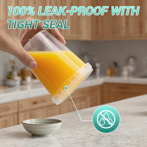 Contenants alimentaires en plastique PP de 32 oz pour soupes et plats à emporter, avec couvercles hermétiques, transparents, jetables, design moderne, pour fêtes - Product Image 4