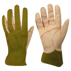Best Performance Cowhide Grain Leather <b>Driver</b> <b>Gloves</b> Heavy Duty Heat Resistant Hand Protection Work Safety <b>Glove</b> Customized logo - Product Image 2