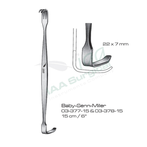 Retractor de heridas finas Guthrie quirúrgico, de doble punta, de acero inoxidable, manual, de alta calidad, reutilizable - Product Image 4