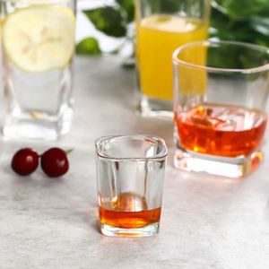 Verre carré épaissi monocouche pour usage domestique, idéal pour le lait, les jus, le thé, le vin - Product Image 3