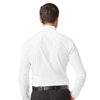 Kemeja Pria Lengan Panjang Anti Kusut Kasual Kancing Depan Anti Kerut Cepat Kering Bernapas Ramah Lingkungan Bahan Polyester/Katun Nonwoven