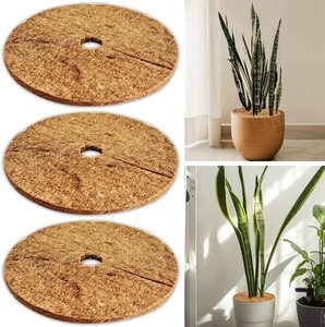 Discos de Fibra de Coco para Plantas y Árboles, Anillos de Cobertura CoirMat, Anillo de Fibra de Coco para Árboles, Protección del Suelo y Crecimiento Mejorado, Biodegradable - Product Image 3