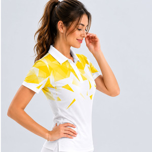 Ropa Deportiva con Logotipo Personalizado, Jersey de Golf de Manga Corta de Verano para Mujer, Talla Grande, de Alta Calidad - Product Image 3