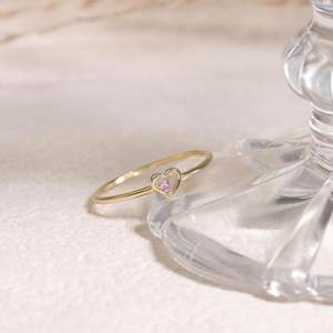 Anillo de Boda de Lujo con Zafiro Rosa Certificado por IGI, Plata de Ley 925, Chapado en Oro de 14K, Delicado Regalo de Piedra de Nacimiento de Septiembre para Ella - Product Image 1
