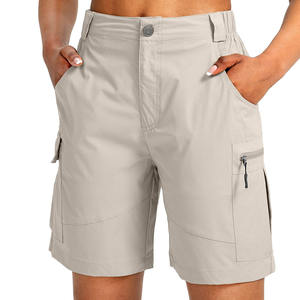 Shorts décontractés sportifs pour hommes 100 % coton, anti-plis, respirants, séchage rapide, en toile, taille mi-haute, avec cordon de serrage et poches - Product Image 1