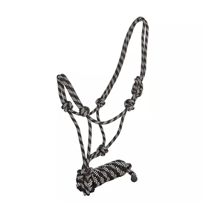 Corde de trelage pour cheval en coton tressé de qualité supérieure avec mousqueton robuste, corde de licou durable pour l'équitation, l'entraînement, le toilettage et l'écurie - Product Image 5