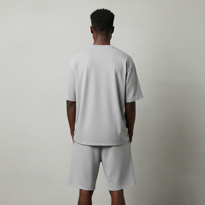 High Quality 100% Cotton Customized Plus Size Men's Short <b>Set</b> <b>2</b> tone Drop Shoulder Comfortable Streetwear man <b>2</b> <b>piece</b> <b>set</b> - Product Image 6