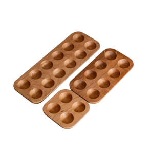 Portable <b>Egg</b> Tray Oval Shape Brown Color Custom Design Farm Kitchen Wooden <b>Egg</b> Holder Tray <b>Egg</b> Organizer Rack - Product Image 6