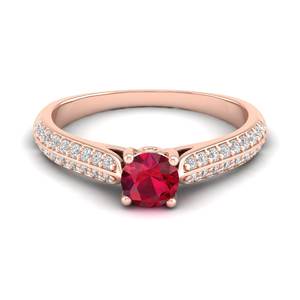 Bague REYES au design élégant en argent sterling 925 avec moissanite et pierre de naissance pour femme, coupe ronde personnalisée, 0,5 carat, émeraude - Product Image 1