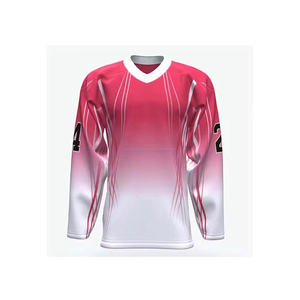 Maillot de hockey sur glace unisexe OEM, antibactérien, 100% polyester, imprimé, équipe adulte, couleur personnalisée, Anaheim Ducks - Product Image 2