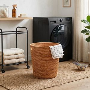 Laundry Basket Rattan Best Selling Handmade Woven Wicker Storage Organizer for Home Organization Wholesale Supplier from Vietnam - Product Image 2