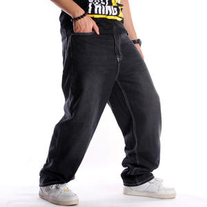 Jeans de mezclilla transpirables al por mayor ODM para hombre, pantalones ajustados tipo lápiz con estampado lavado a la piedra - Product Image 3